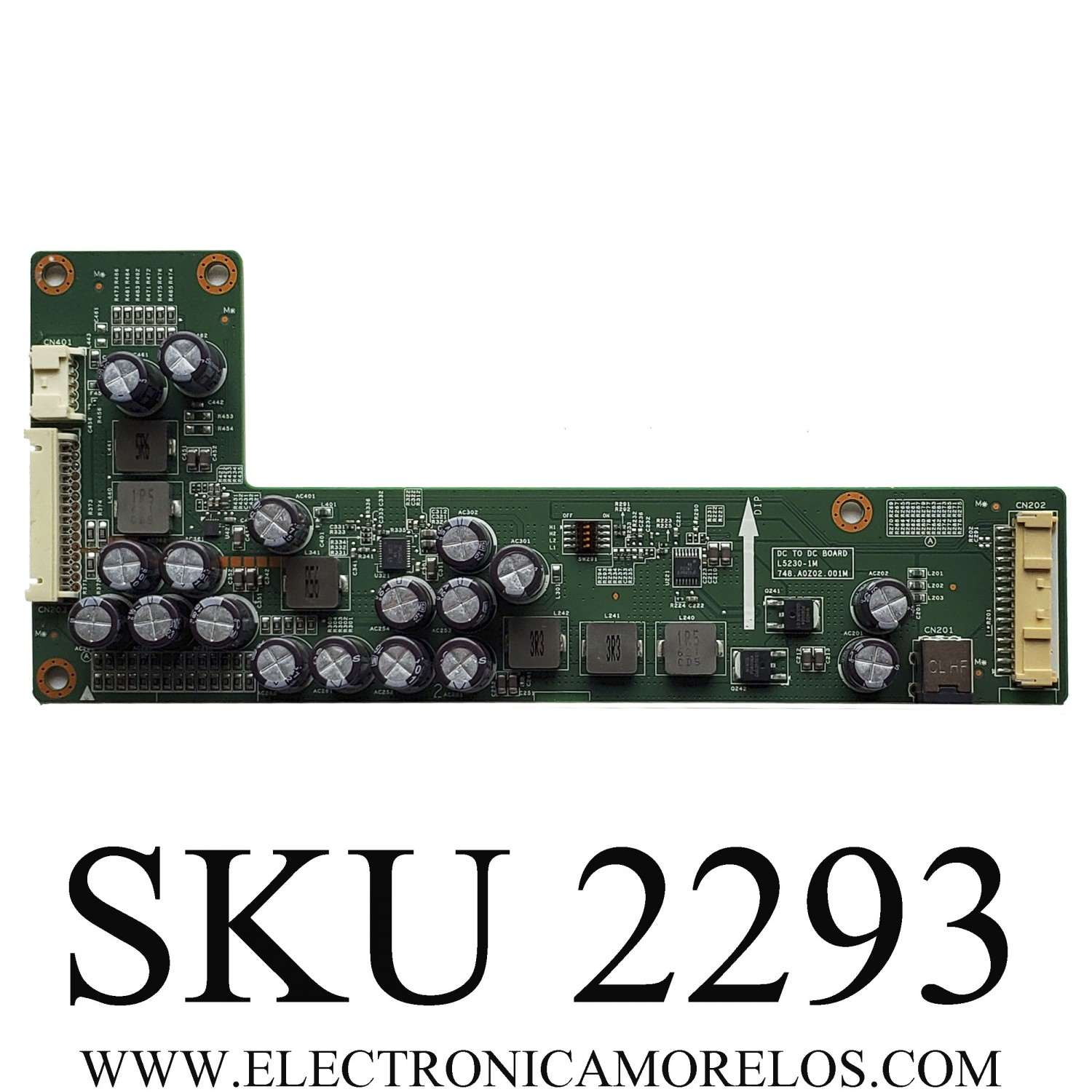 TARJETA DE ALIMENTACION PARA MONITOR DELL / NÚMERO DE PARTE 755.A0Z03.0002 / 748.A0Z02.001M / L5230-1M / 26734171 / G728Z00042 / DISPLAY LSE300FL01-001 / MODELO UP3017Q	